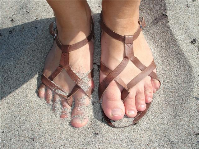 Fötterna i sanden